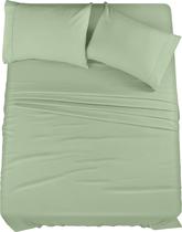 Conjunto de lençóis Utopia Bedding Queen Brushed Microfiber 4 peças