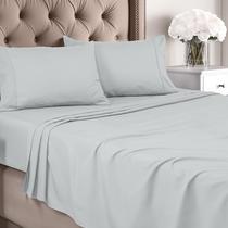 Conjunto de lençóis Utopia Bedding Queen Brushed Microfiber Cinza Claro Conjunto de lençóis Utopia Bedding Queen Brushed Microfiber Cinza Claro