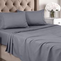 Conjunto de lençóis Utopia Bedding Queen Brushed Microfiber Grey