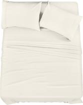 Conjunto de lençóis Utopia Bedding Queen Brushed Microfiber Ivory Conjunto de lençóis Utopia Bedding Queen Brushed Microfiber Ivory