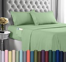 Conjunto de lençóis Utopia Bedding Queen Microfiber 4 peças Sage Conjunto de lençóis Utopia Bedding Queen Microfiber 4 peças Sage