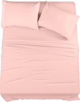 Conjunto de lençóis Utopia Bedding Queen, microfibra escovada, rosa pálido Conjunto de lençóis Utopia Bedding Queen, microfibra escovada, rosa pálido