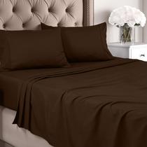 Conjunto de lençóis Utopia Bedding Queen Size Microfibra escovada Conjunto de lençóis Utopia Bedding Queen Size Microfibra escovada