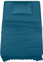Conjunto de lençóis Utopia Bedding Twin Brushed Microfiber Jeans Blue Conjunto de lençóis Utopia Bedding Twin Brushed Microfiber Jeans Blue