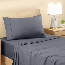 Conjunto de lençóis Utopia Bedding Twin XL, microfibra escovada, cinza Conjunto de lençóis Utopia Bedding Twin XL, microfibra escovada, cinza