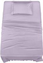 Conjunto de lençóis Utopia Bedding Twin XL, microfibra escovada, lavanda