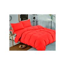 Conjunto de lençóis vermelho unicolor de 2,5 quadrados (King), 144 fios Conjunto de lençóis vermelho unicolor de 2,5 quadrados (King), 144 fios