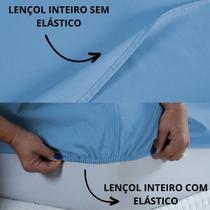 Conjunto de Lençol 400 Fios Queen 30cm Altura Toque Macio 4 Peças Liso