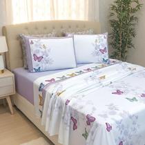 Conjunto De Lencol Casal Queen Size Marilyn 300 Fios Luxo
