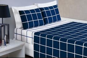 Conjunto De Lencol Casal Queen Size Xadrez 04 Peças 200 Fios Conjunto De Lencol Casal Queen Size Xadrez 04 Peças 200 Fios