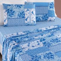 Conjunto De Lencol Queen Size Florença 200 Fios Estampado Super Elegante