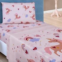 Conjunto De Lencol Solteiro Bouti 3 pçs Jogo de Cama Infantil 200 Fios Super Macio