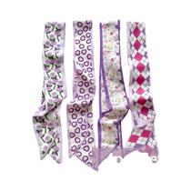 Conjunto De Lenços De Seda Para Mulheres Com 4 Peças, Faixas De Cabelo, Acessórios Para Cabeça,