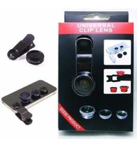 Conjunto De Lentes Universal Fish Eye, Macro E Wide - RPC