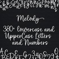 Conjunto de Letras Cursivas Letterglyph para Letterboard com 380+ Peças Conjunto de Letras Cursivas Letterglyph para Letterboard com 380+ Peças