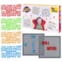 Conjunto De Letras E Números 220 Peças Ogi Mogi Toys