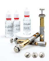 Conjunto de libreto de óleo de válvula de latão 3x30ml de lubrificante premium Conjunto de libreto de óleo de válvula de latão 3x30ml de lubrificante premium