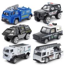 Conjunto de liga leve 1:87 Mini Fire Military Special Police Conjunto de liga leve 1:87 Mini Fire Military Special Police