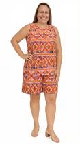 Conjunto de Liganete plus Malha Fria (BERMUDA E CAMISETA) Cor:IndianoTamanho:M