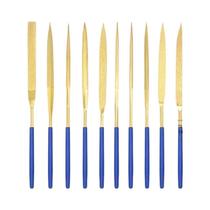 Conjunto De Limas De Diamante Revestidas De Titânio, Alta Frequência De Tempera, Grau Industrial,