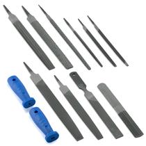 Conjunto de limas e limas NEIKO 00109A de 12 peças com alça de PVC