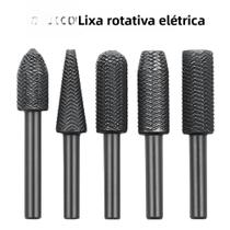 Conjunto De Limas Rotativas Com Haste De 6mm, 5 Peças, Broca De Aço De Corte Duplo Para Desbaste De Conjunto De Limas Rotativas Com Haste De 6mm, 5 Peças, Broca De Aço De Corte Duplo Para Desbaste De