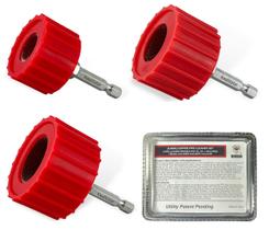 Conjunto de limpador de tubos Limpador de tubos de cobre Kwalitistar para furadeira de 1/2, 3/4, 1 polegada