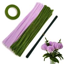 Conjunto de limpadores de cachimbo Clamecy Purple Olivegreen 200 unidades com fios