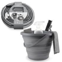 Conjunto de limpeza: balde dobrável SIMPLEMADE 10L com frasco de spray Conjunto de limpeza: balde dobrável SIMPLEMADE 10L com frasco de spray
