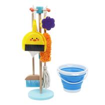 Conjunto de limpeza BONUMVITA Wooden Kid, 9 unidades para crianças de 3 a 6 anos Conjunto de limpeza BONUMVITA Wooden Kid, 9 unidades para crianças de 3 a 6 anos
