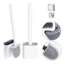 Conjunto de Limpeza com Escova de Silicone Premium para Banheiro Moderno