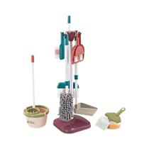 Conjunto De Limpeza De Brinquedo Para Crianças, Simulação De Vida, Vassoura, Aspirador De Pó,