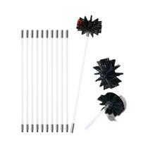 Conjunto De Limpeza De Chaminé Flexível Com Escova De Nylon E Bastão, Ferramenta De Limpeza De