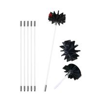 Conjunto De Limpeza De Chaminé Flexível Com Escova De Nylon E Bastão, Ferramenta De Limpeza De