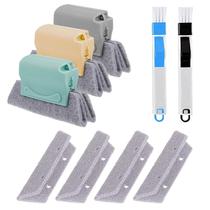 Conjunto de limpeza de trilhos de janela Bestylez Magic com 4 escovas de esponja