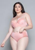 Conjunto de Lingerie Bella Fiore Modas Plus Size Vekyo Sutiã Reforçado Com Bojo Calcinha