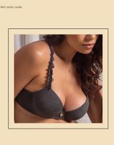 Conjunto de Lingerie Cinza Lageli Ref: 24215 Conjunto de Lingerie Cinza Lageli Ref: 24215