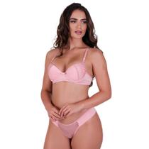 Conjunto de Lingerie com Bojo e Renda Erika