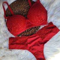 Conjunto de lingerie com bojo Plus size Langerie 48 50 52