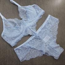 Conjunto de lingerie com bojo rendado - Conjunto Iasmin