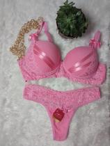 Conjunto de lingerie em laycra e renda Conjunto de lingerie em laycra e renda