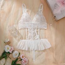 Conjunto De Lingerie Em Renda E Tule plus Size Para Mulheres, Exótico, Fluorescente, Elegante E Sexy