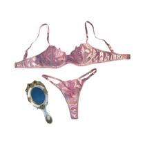 Conjunto de Lingerie Feminina Sexy com Renda - Push Up, Bojo e Bordado