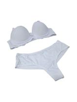 Conjunto de lingerie fio duplo river de poliamida com bojo