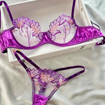 Conjunto de Lingerie Floral Transparente Sexy ElaShopp