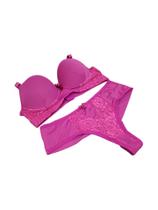 Conjunto de lingerie granada plus size reforçado, fio duplo.