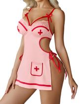 Conjunto de lingerie Nurse Avidlove Babydoll Lace Pink Conjunto de lingerie Nurse Avidlove Babydoll Lace Pink