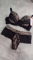 Conjunto de Lingerie Onça Conjunto de Lingerie Onça