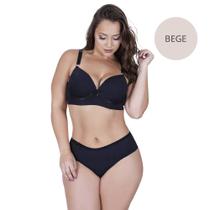 Conjunto de Lingerie Plus Size Básico Dia a Dia Confortável Microfibra Moda de Baixo - MF1400