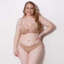 Conjunto de Lingerie Plus Size com Bojo Básico Dia a Dia sem Renda Confortável